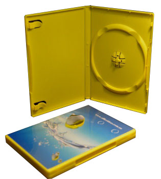 Single DVD Case Yellow (14mm)